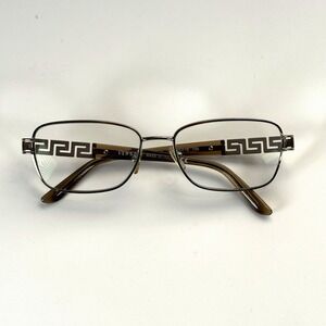 VERSACE MOD 1229-B‎ 1052 Eyeglasses Frame Only 53-16-135 Italy Gold Crystals